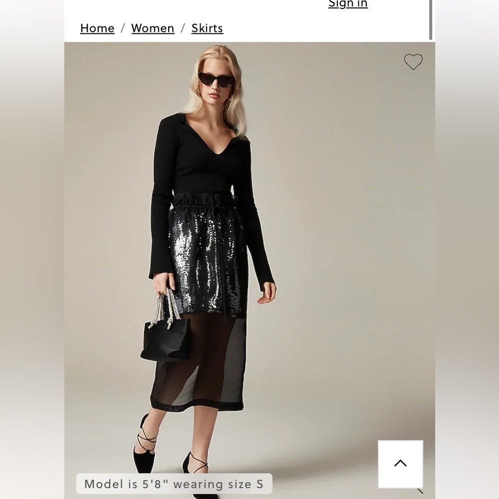 Gorgeous J. Crew Collection layered silk organza sequin skirt NWT